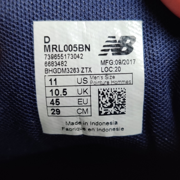 NEW BALANCE 005 MENS SNEAKERS SIZE 11 - Picture 7 of 7